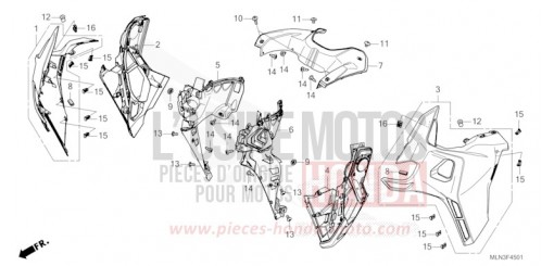MIDDLE COWL (2) CRF1100D4R de 2024